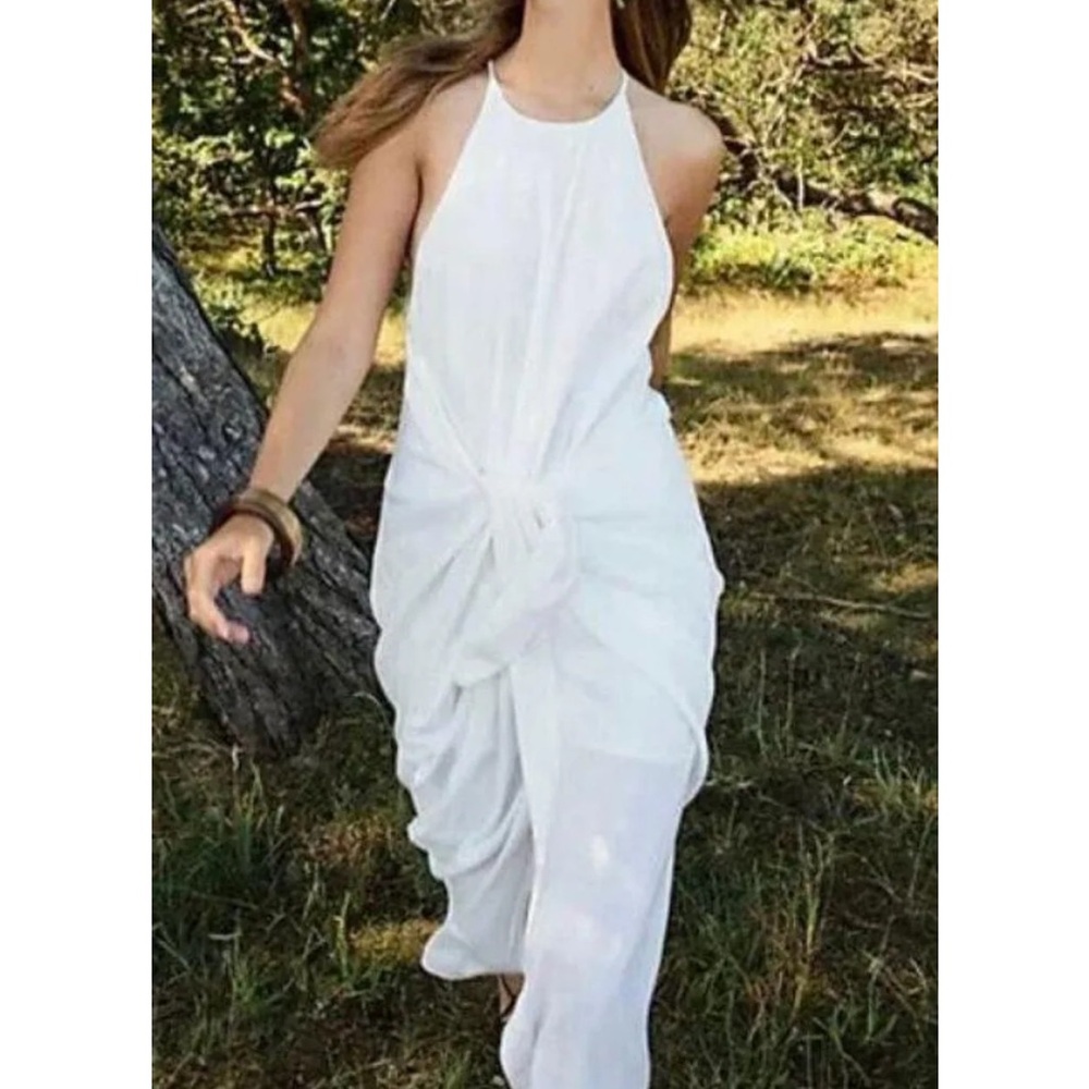 Free People Ivory/White Halter Dress